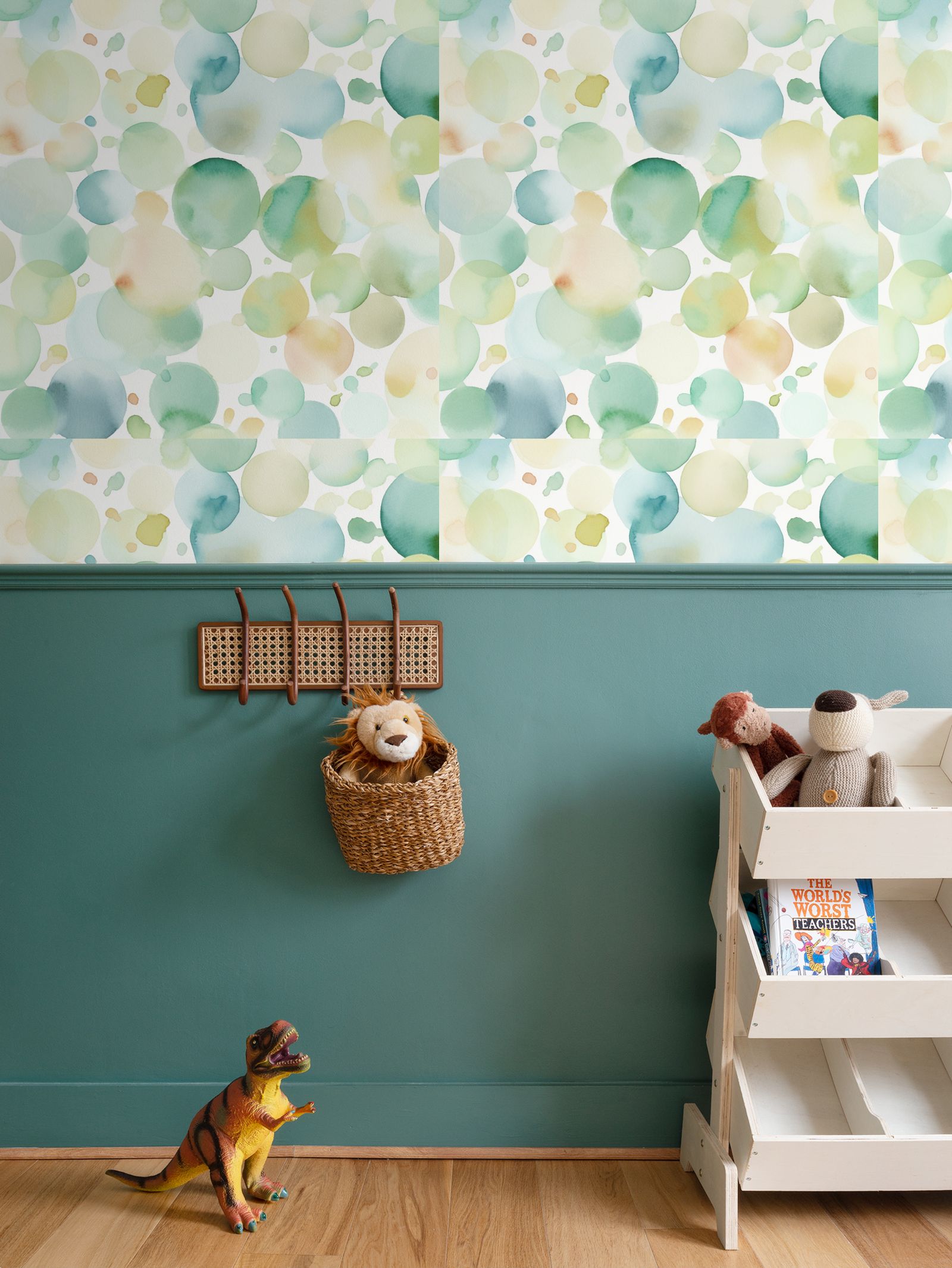 Hand painted effect abstract Repeat Pattern Wallpaper