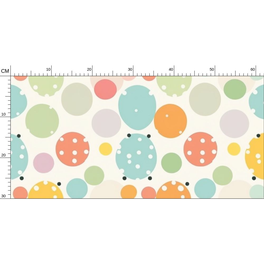 Abstract oval shapes mix of colours Repeat Pattern Wallpaper